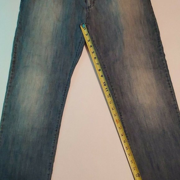 Zegna Sport Size 36 Mens Jeans Blue Denim Relaxed Fit Cotton Casual Cotton Flax - Picture 11 of 12